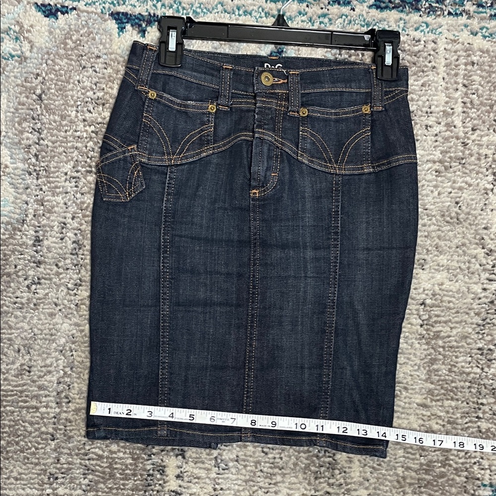 Dolce & Gabbana Indigo Denim Skirt D& G - Picture 10 of 17